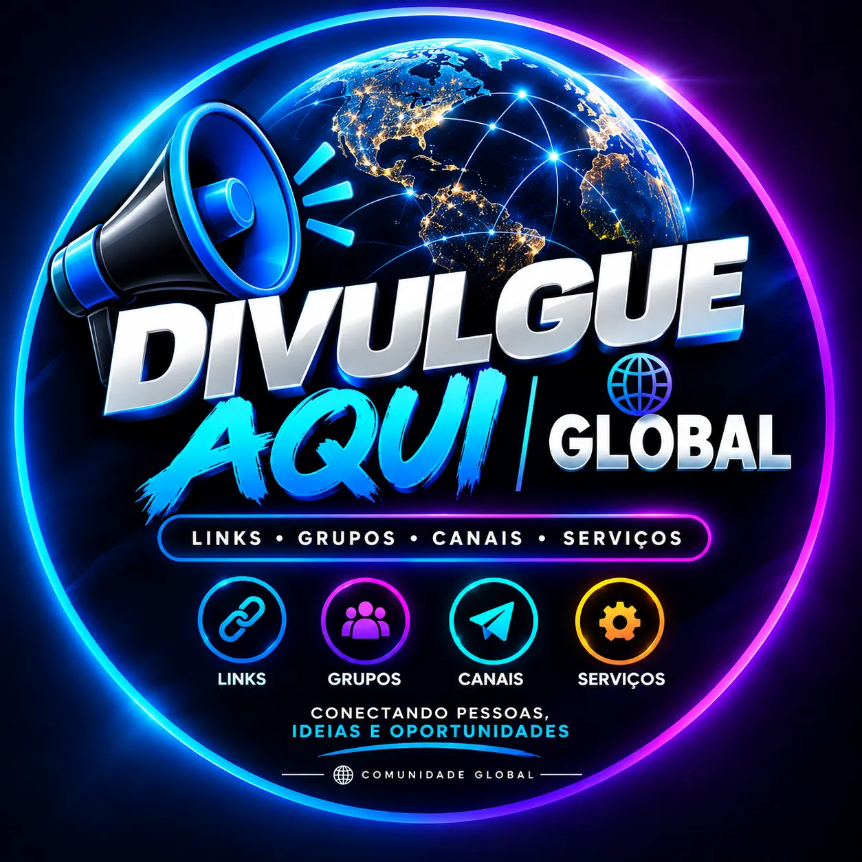 🌍 Divulgue Aqui | Global: links, grupos, canais e serviços 