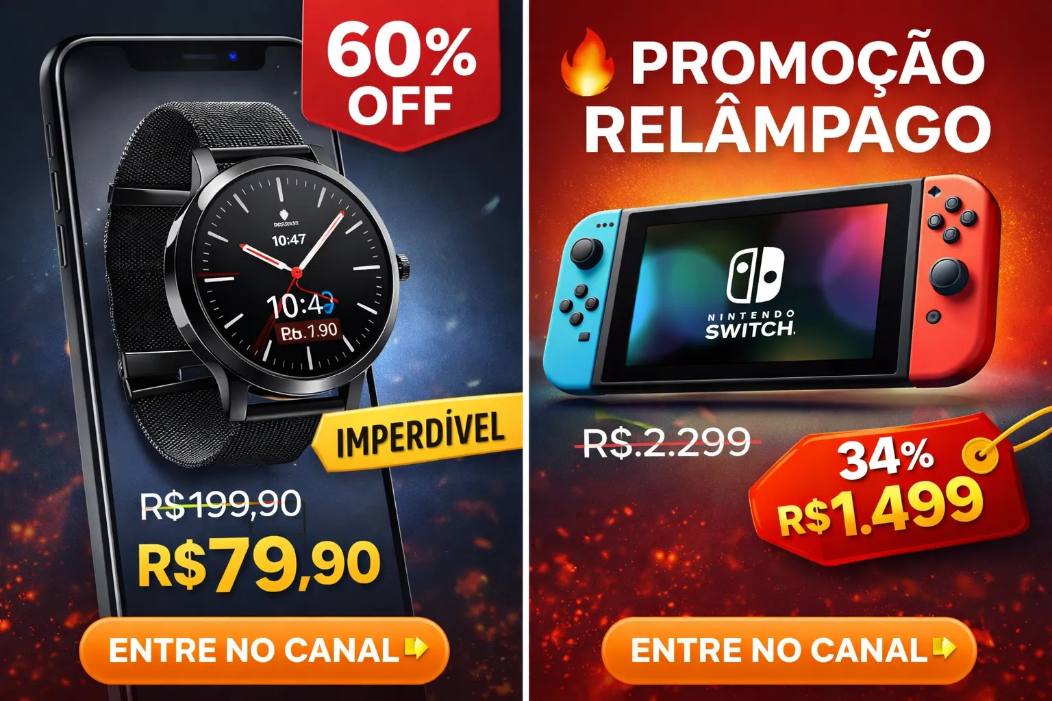 “𝙋𝙧𝙤𝙢𝙤𝙘̧𝙤̃𝙚𝙨 𝙙𝙤 𝘿𝙞𝙖 💸 – 𝘿𝙚𝙨𝙘𝙤𝙣𝙩𝙤𝙨 𝙚 𝙊𝙛𝙚𝙧𝙩𝙖𝙨”